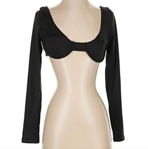 Elegant Black Long Sleeve Bolero